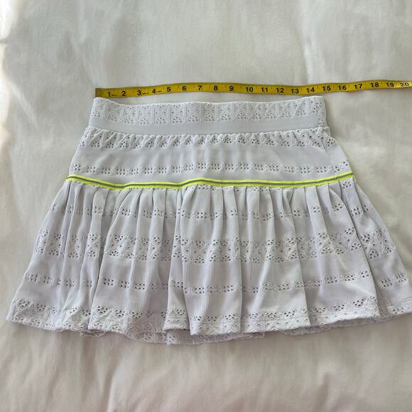 Veronica Beard L’etoile Sport White Eyelet Pointelle Knit Athletic Tennis Skort - Picture 6 of 10